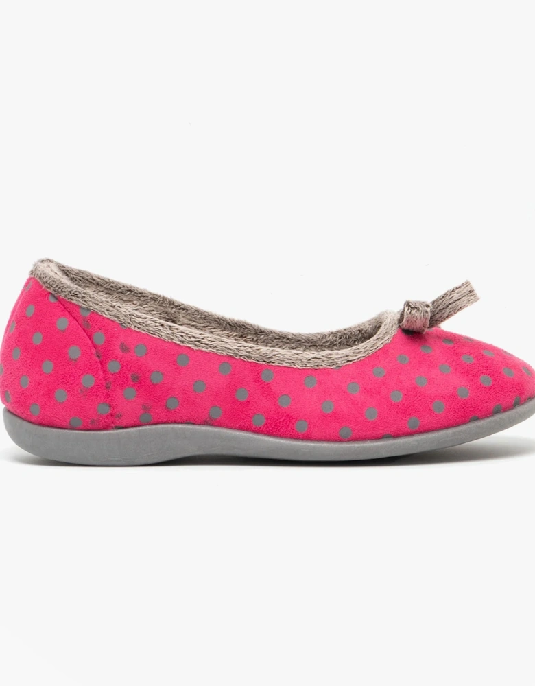 LOUISE Womens Full Slippers Pink