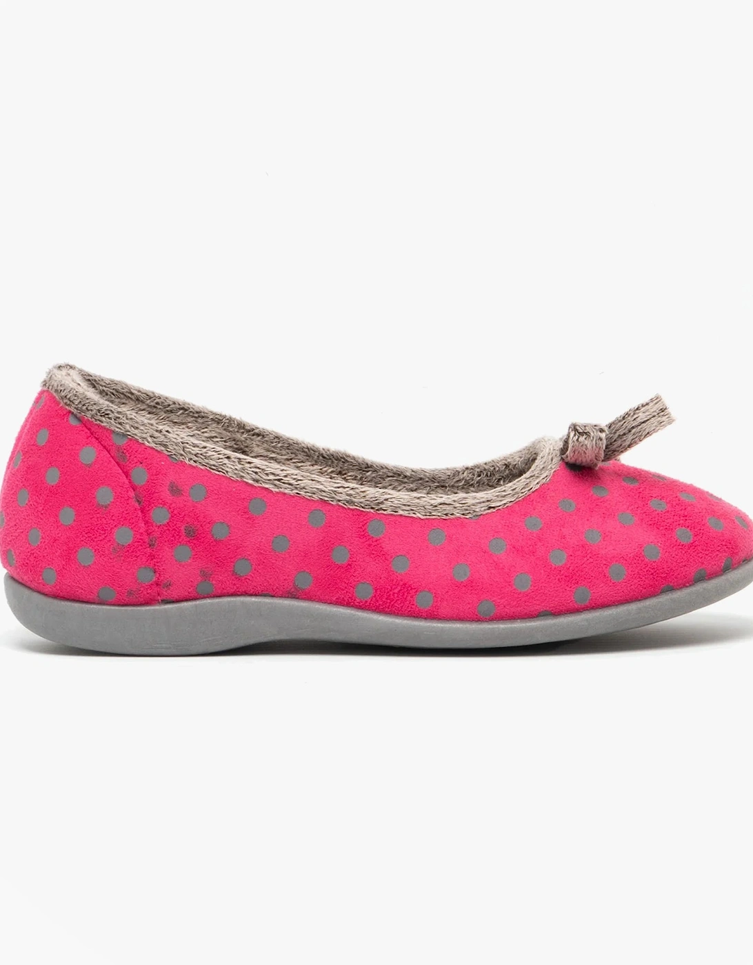 LOUISE Womens Full Slippers Pink, 5 of 4
