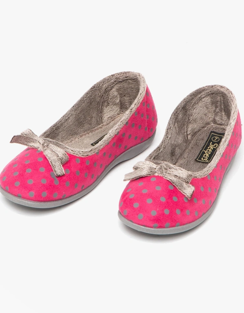 LOUISE Womens Full Slippers Pink