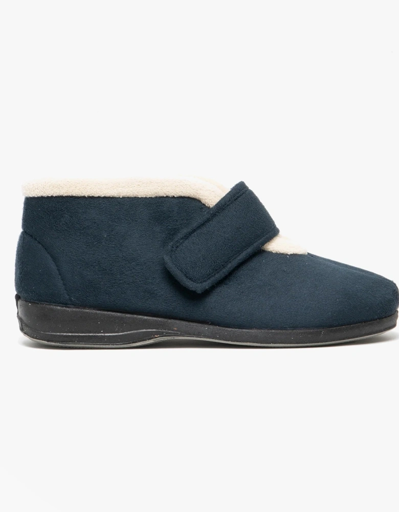 AMELIA Womens Boot Slippers Navy