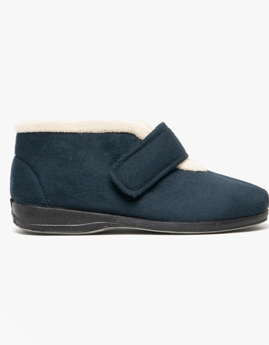 AMELIA Womens Boot Slippers Navy, 5 of 4