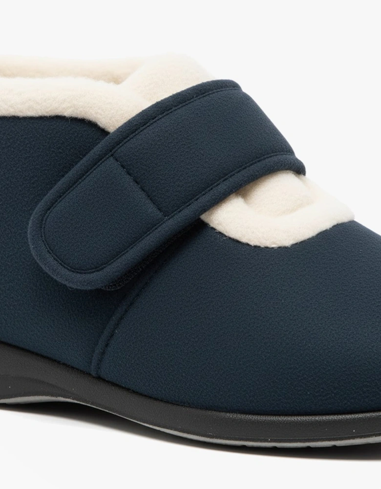 AMELIA Womens Boot Slippers Navy