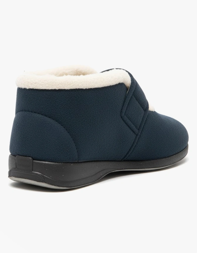 AMELIA Womens Boot Slippers Navy