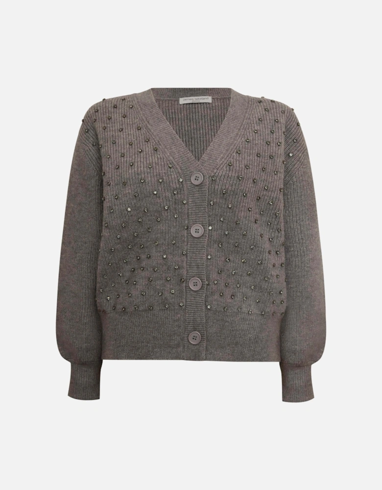 Grey Stud Cardi