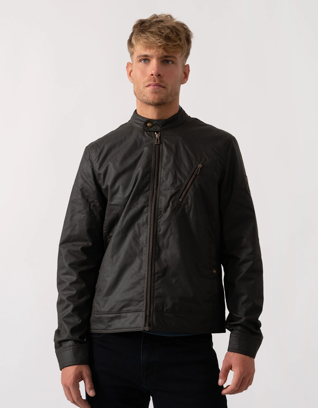Belstaff Men's Green Sideline Jacket - Faded Olive - Size: 42/Regular