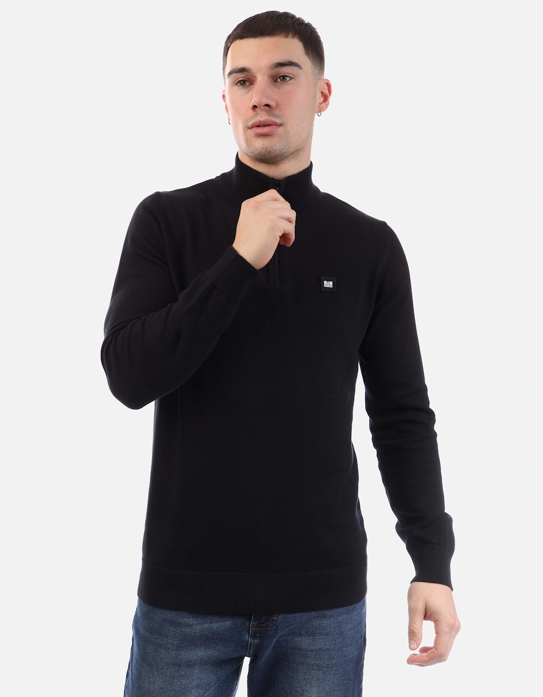 Mens Paraguay 1/4 Zip Knit, 4 of 3