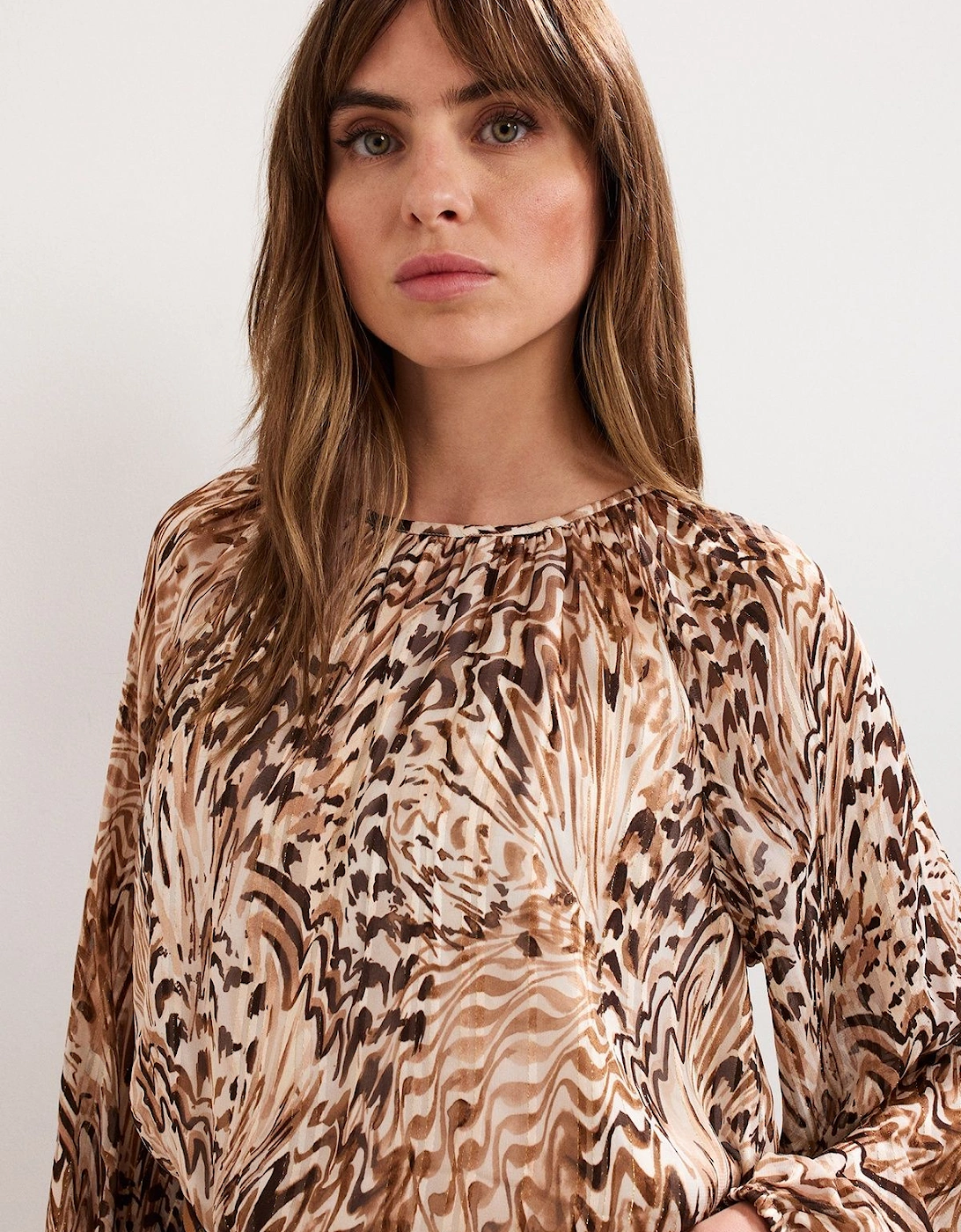 Rafaella Shell Print Blouse Printed, 2 of 1