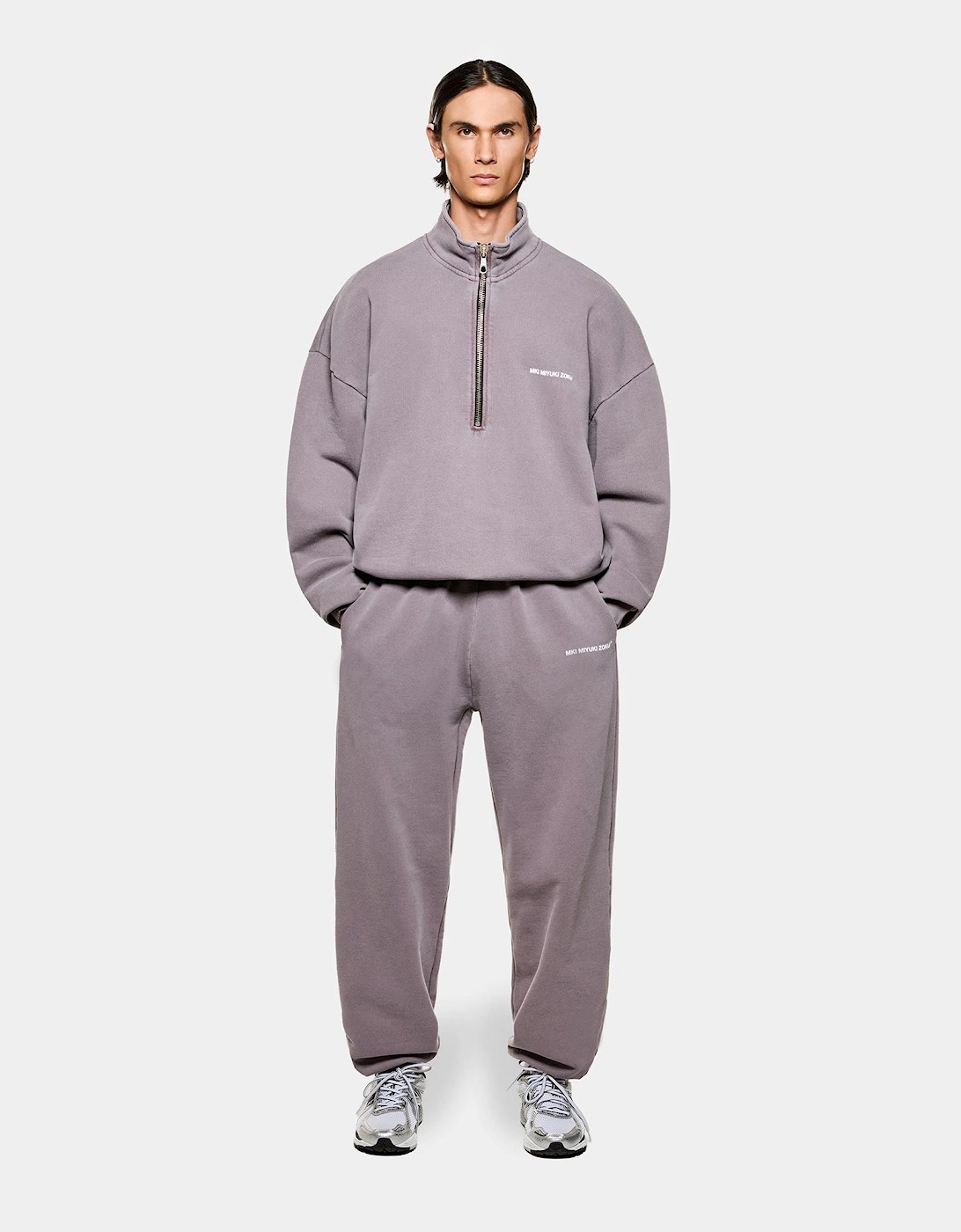 Oversized Uniform Quarter Zip Sweatshirt