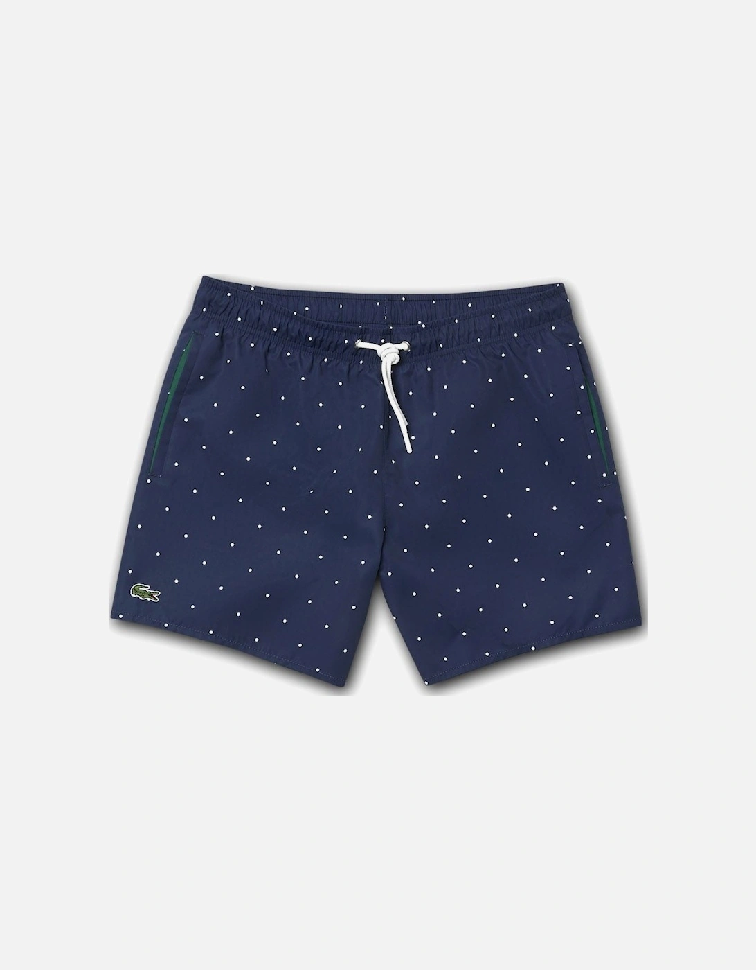Men's Navy Blue Polkadot Quick Dry Swim Shorts