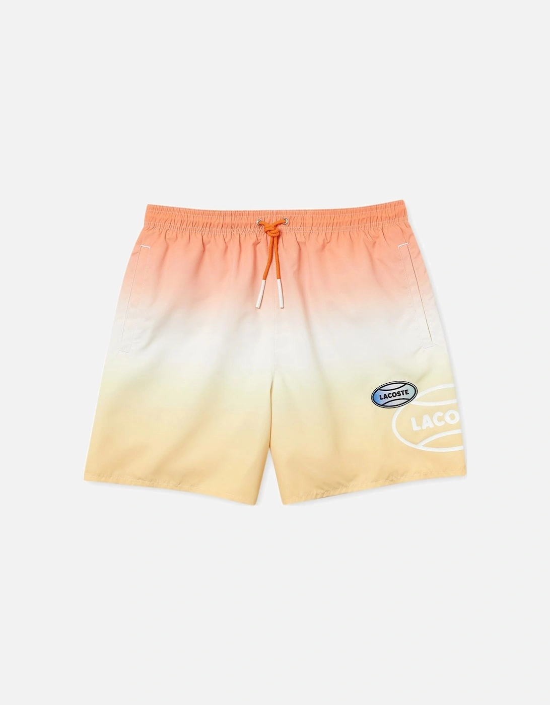 Men's Orange/Yellow L!VE Gradated Print Quick Dry Swim Shorts