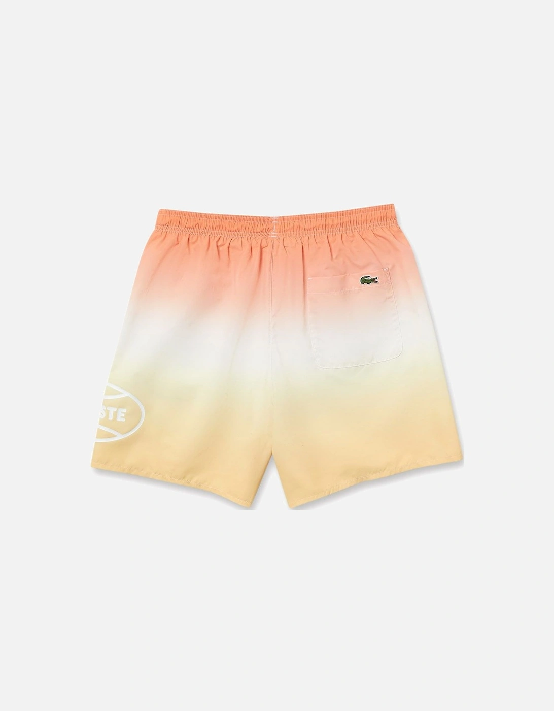Men's Orange/Yellow L!VE Gradated Print Quick Dry Swim Shorts