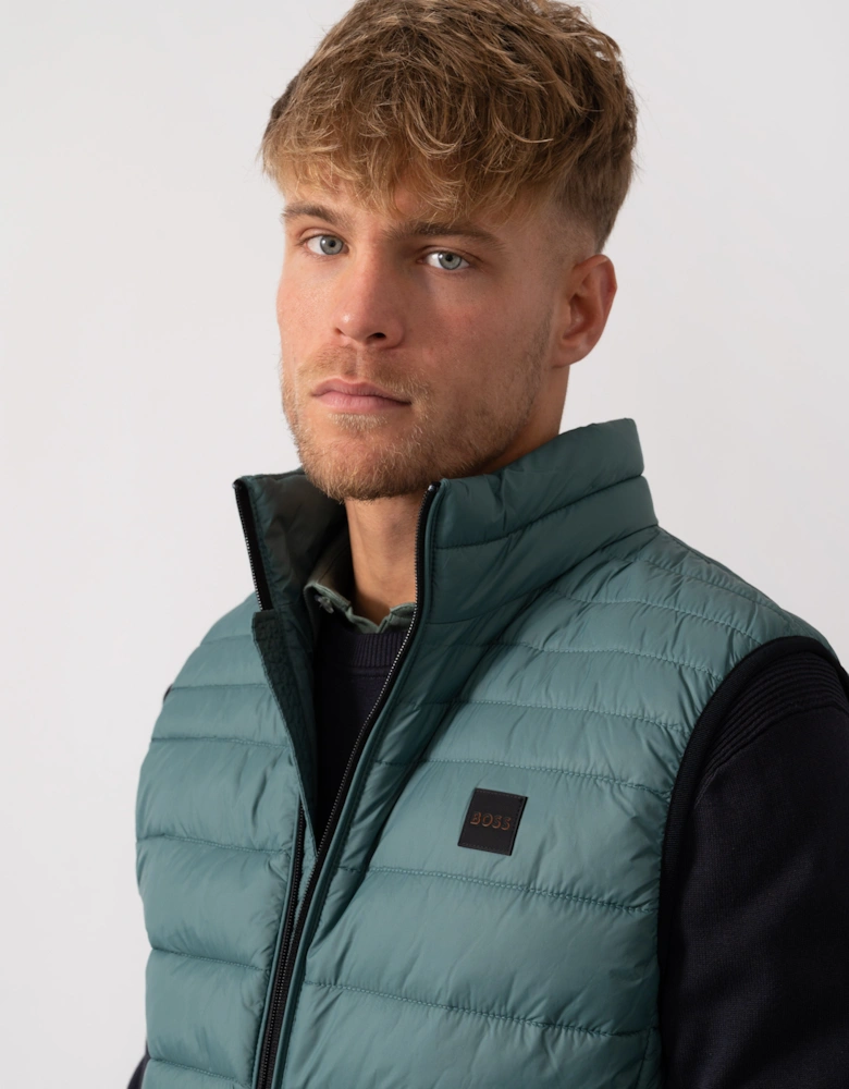 BOSS Orange Odeno 2 Mens Gilet - Open Green 369