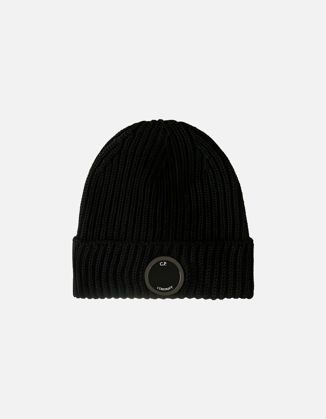 Lens Extra Fine Merino Wool Beanie Black, 2 of 1