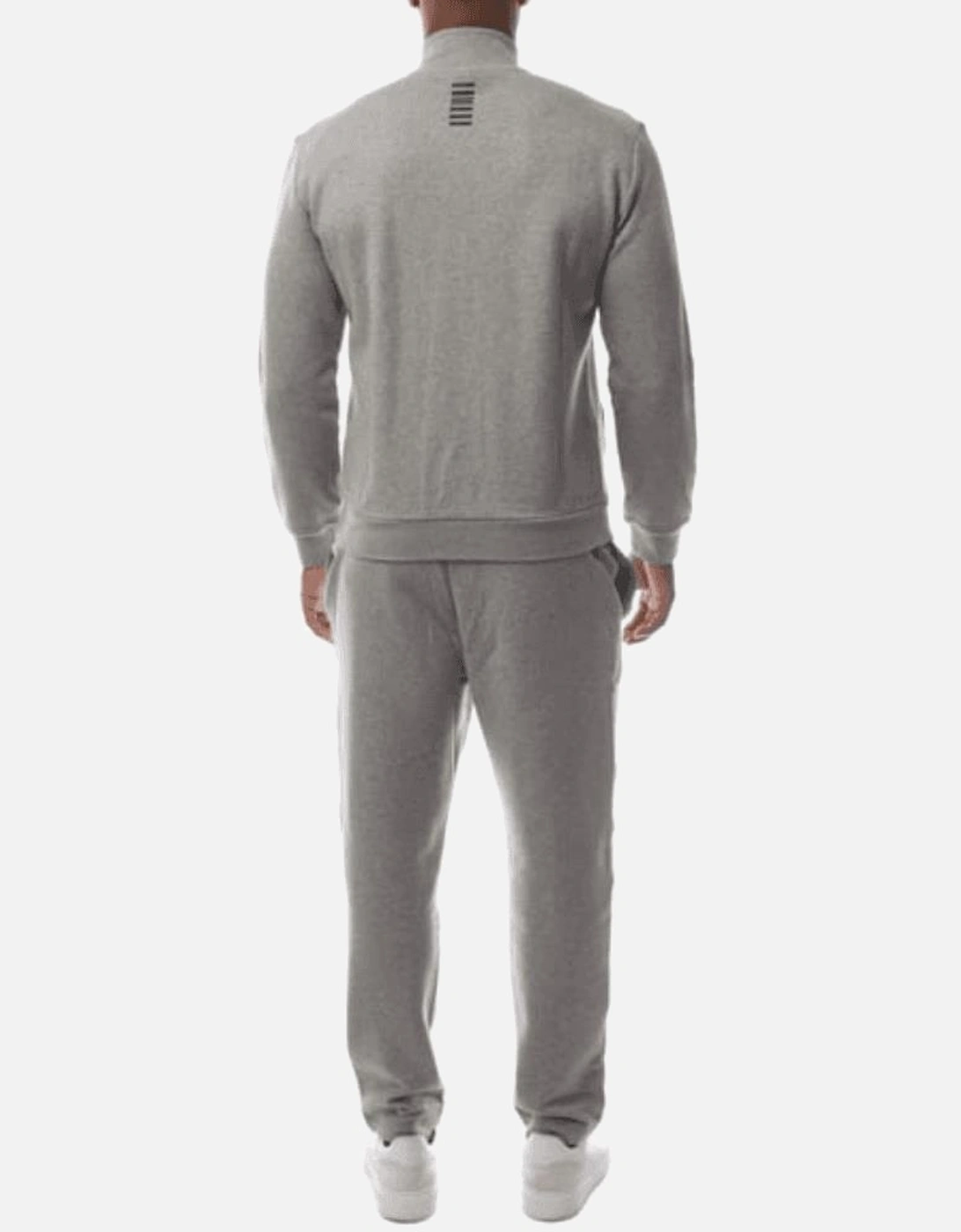 Core ID Open Bottom Grey Funnel Neck Cotton Tracksuit