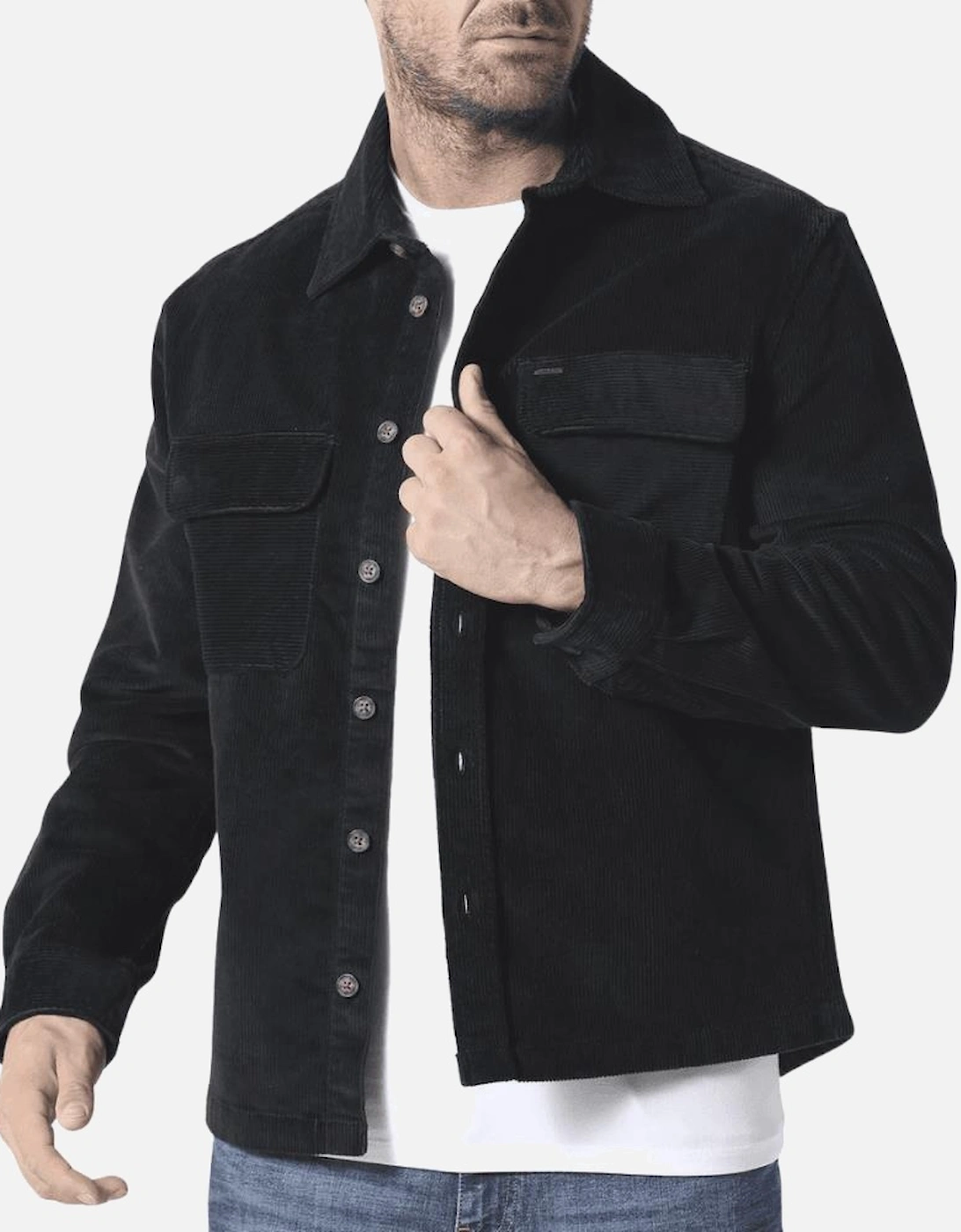 Avening Black Corduroy Overshirt, 3 of 2