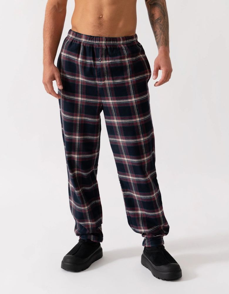 BOSS Orange Mens Holiday Pyjama Pants - Open Blue 460