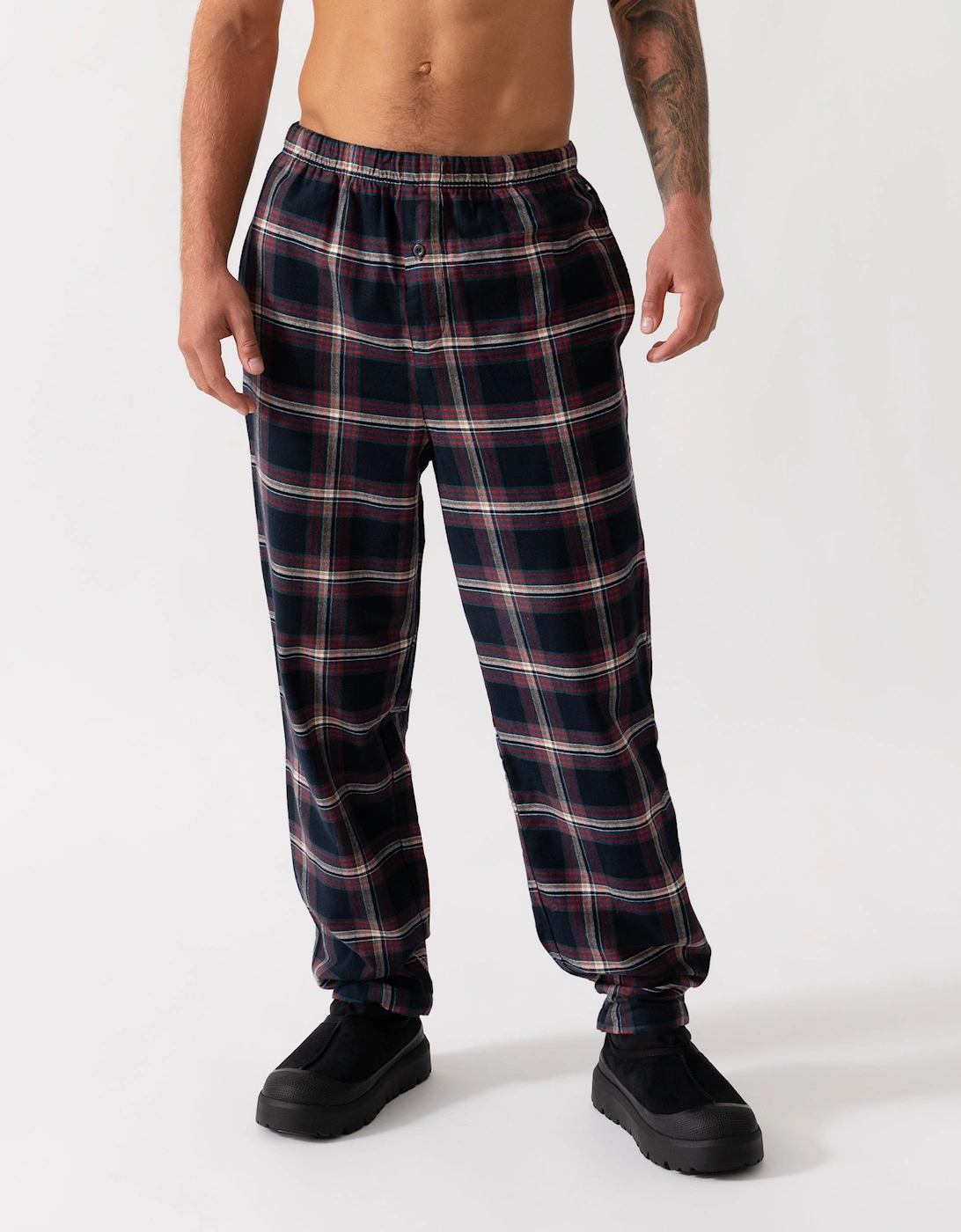 BOSS Orange Mens Holiday Pyjama Pants - Open Blue 460, 5 of 4