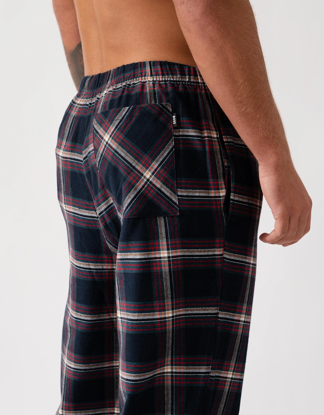 BOSS Orange Mens Holiday Pyjama Pants - Open Blue 460