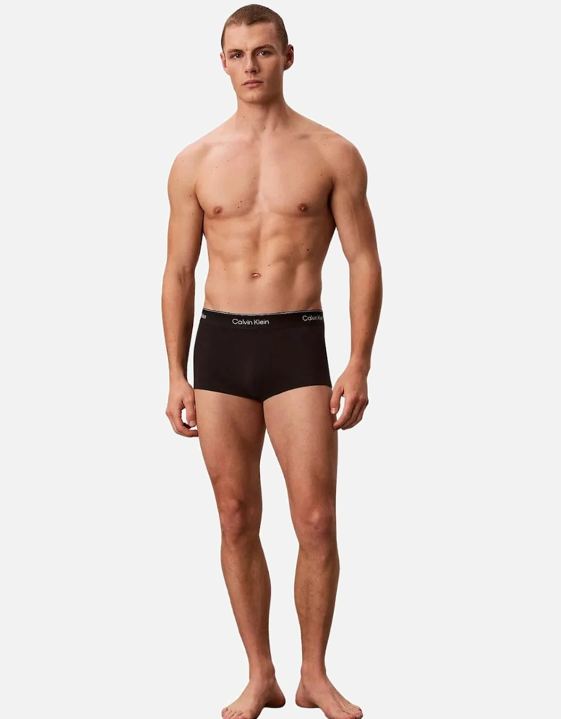 3-Pack Icon Cotton Stretch Low-Rise Boxer Trunks, Black / Adrenaline Rush / Sleet