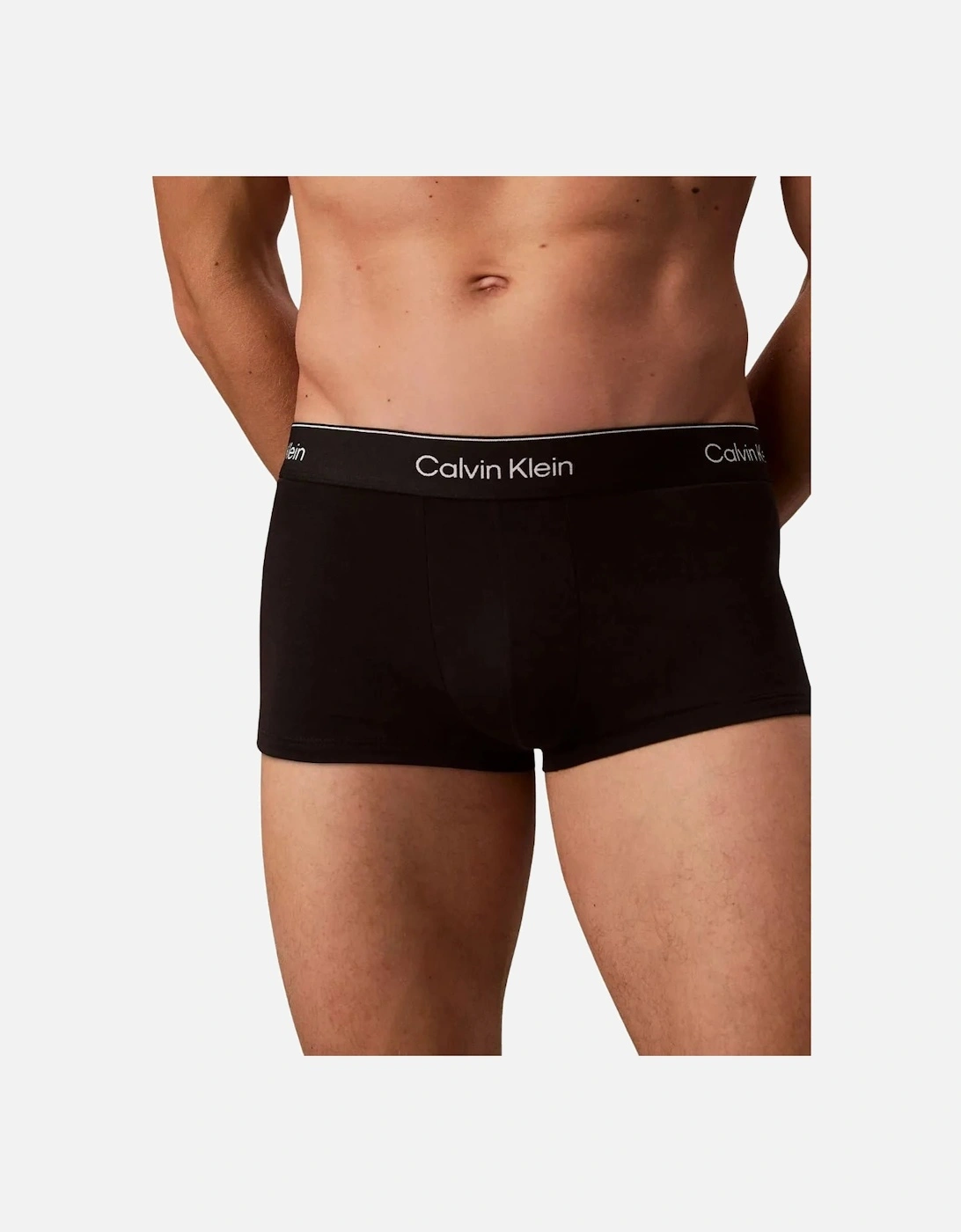 3-Pack Icon Cotton Stretch Low-Rise Boxer Trunks, Black / Adrenaline Rush / Sleet