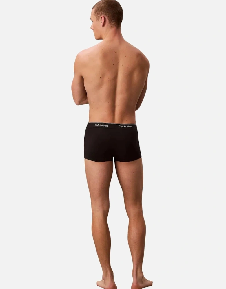 3-Pack Icon Cotton Stretch Low-Rise Boxer Trunks, Black / Adrenaline Rush / Sleet