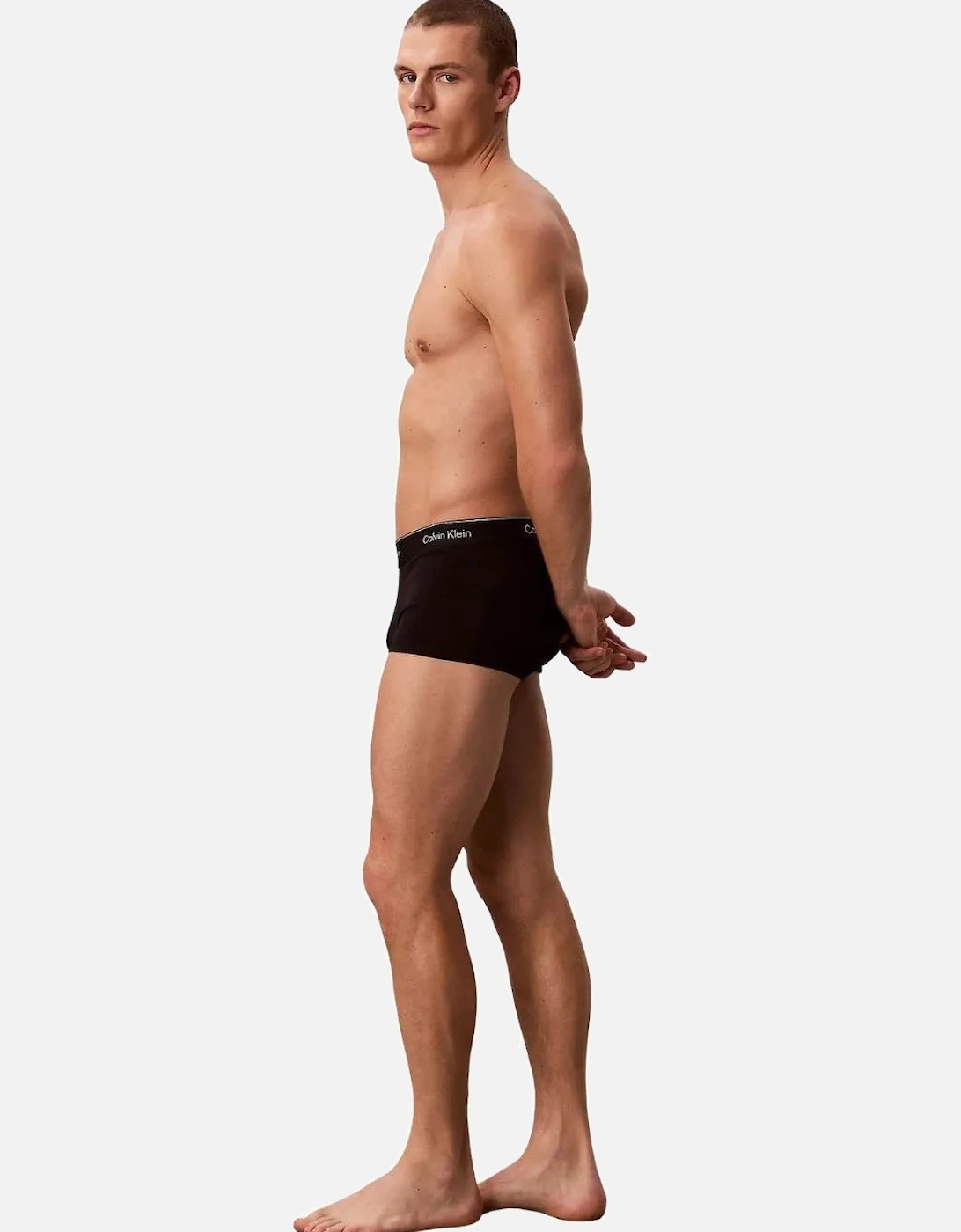 3-Pack Icon Cotton Stretch Low-Rise Boxer Trunks, Black / Adrenaline Rush / Sleet