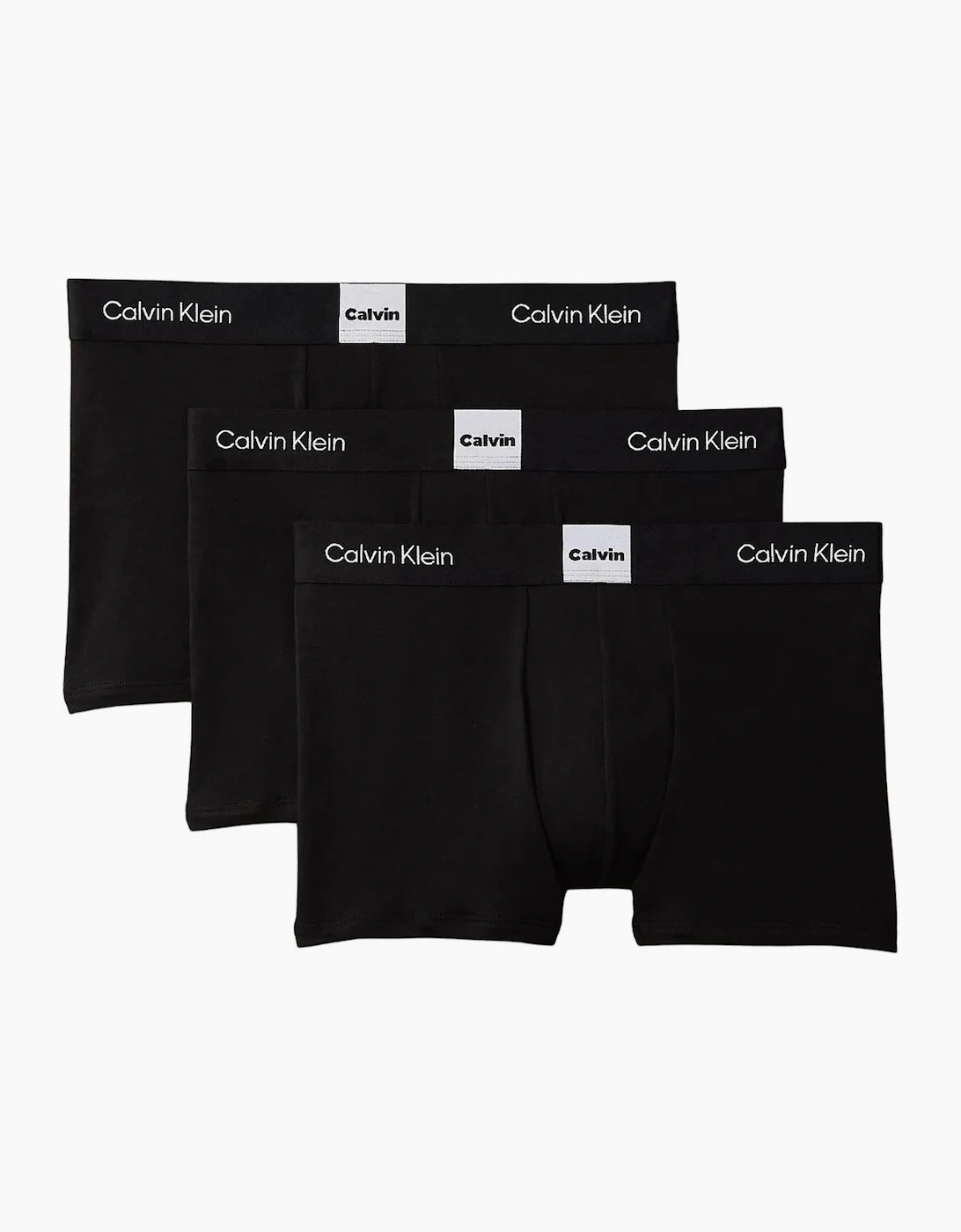 Calvin Klein Men's Black 3-Pack Icon Logo Graphic Boxer Trunks,  37/36/32 Xl