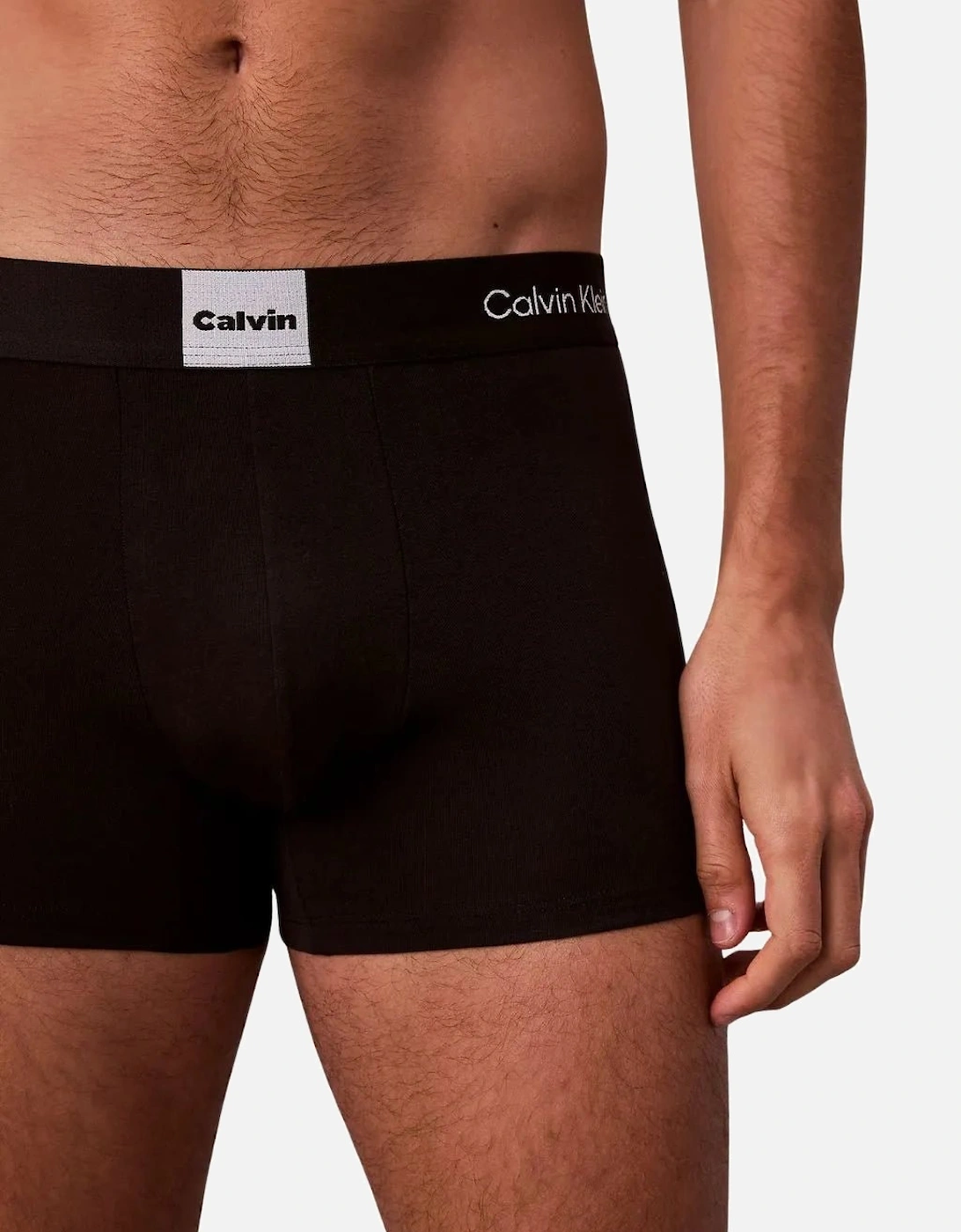 3-Pack Icon Logo Graphic Boxer Trunks, Black