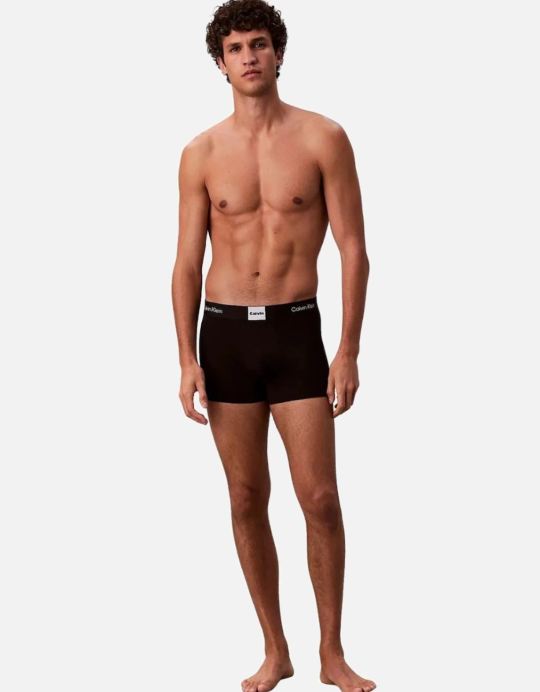 3-Pack Icon Logo Graphic Boxer Trunks, Black