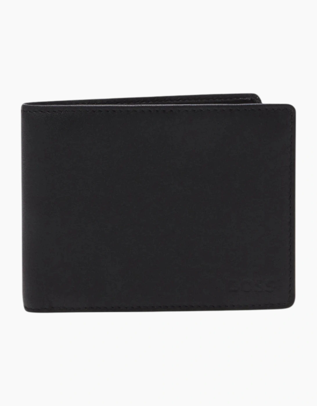 Hugo Boss Men's Black Wallet Arezzo Genuine Leather Credit Card Holder - Size: Uni