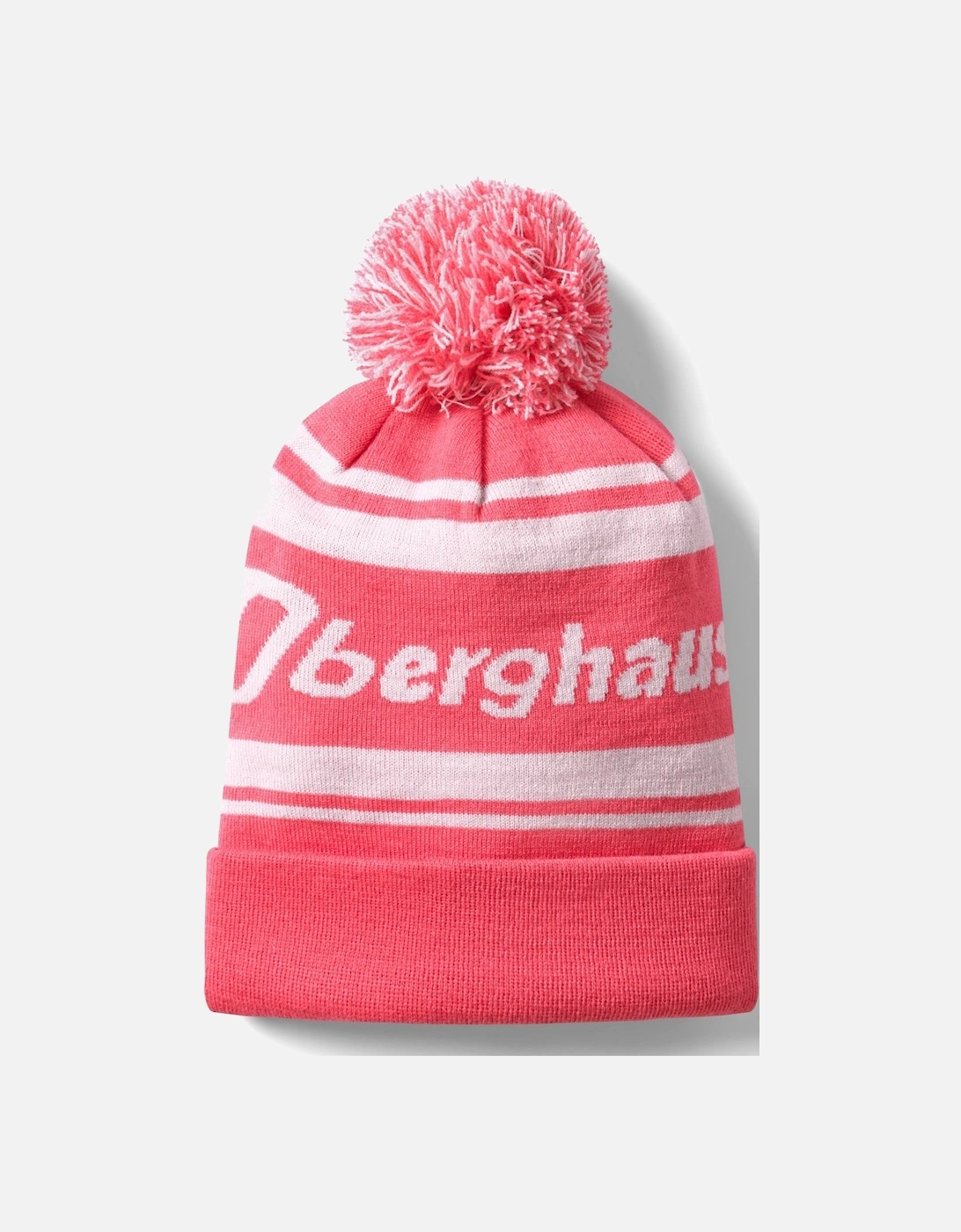 Mens Large Logo Rolled Cuff Bobble Hat, 2 of 1