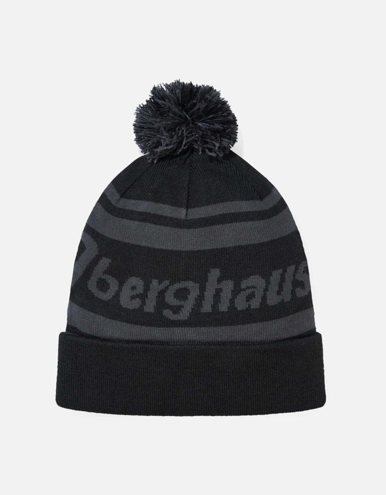 Berghaus Mens Large Logo Rolled Cuff Bobble Hat