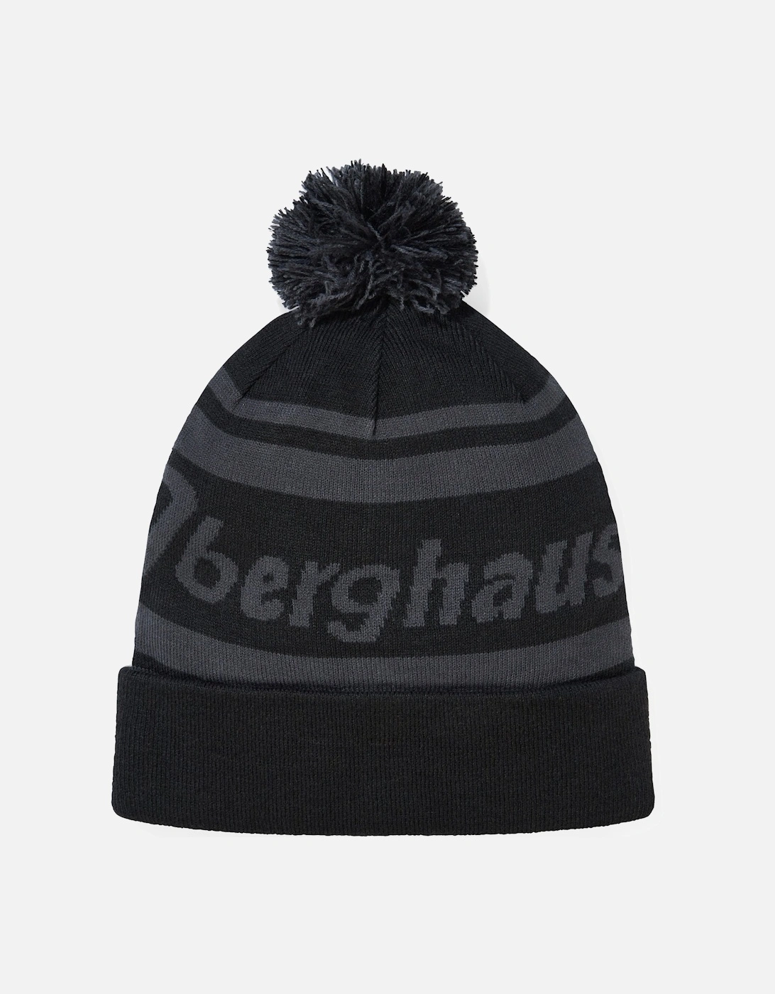 Berghaus Mens Large Logo Rolled Cuff Bobble Hat
