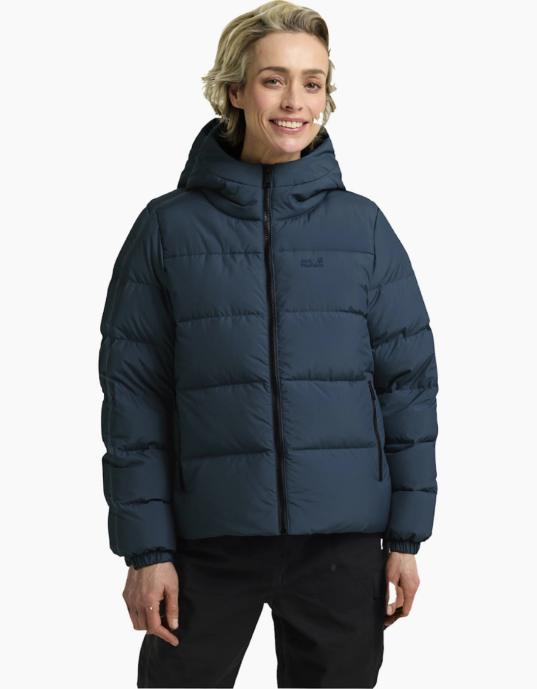 Women's Jack Wolfskin Womens Frozen Palace Padded Jacket - Navy - Size, 10/8