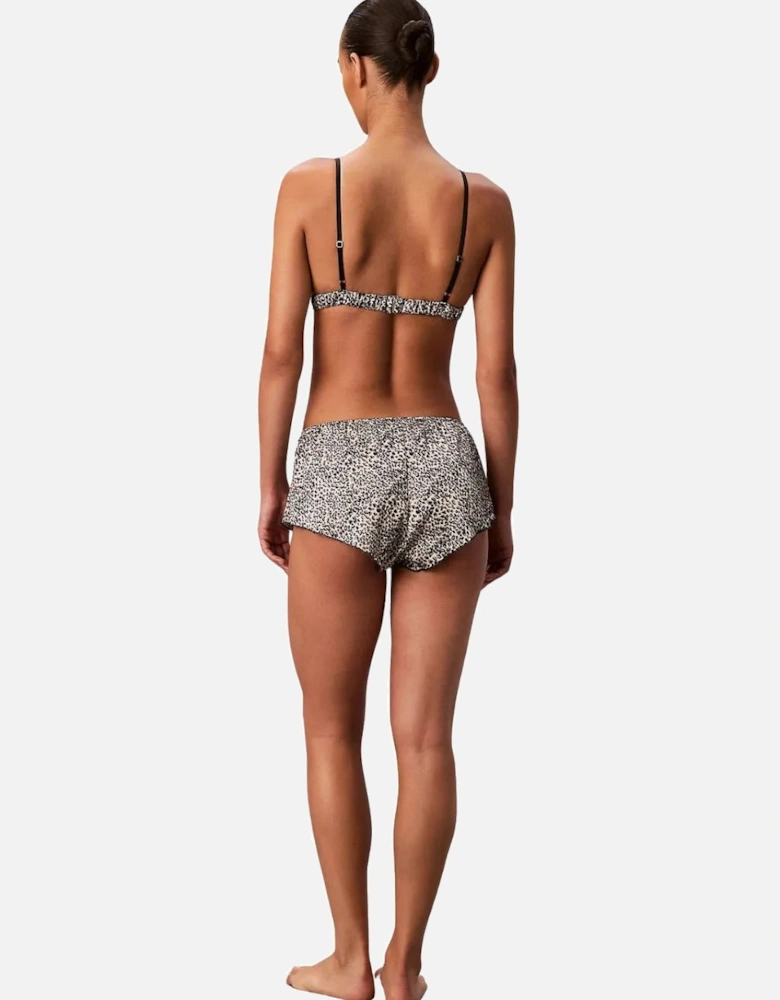 Signature Satin Boy Short, Animal Print