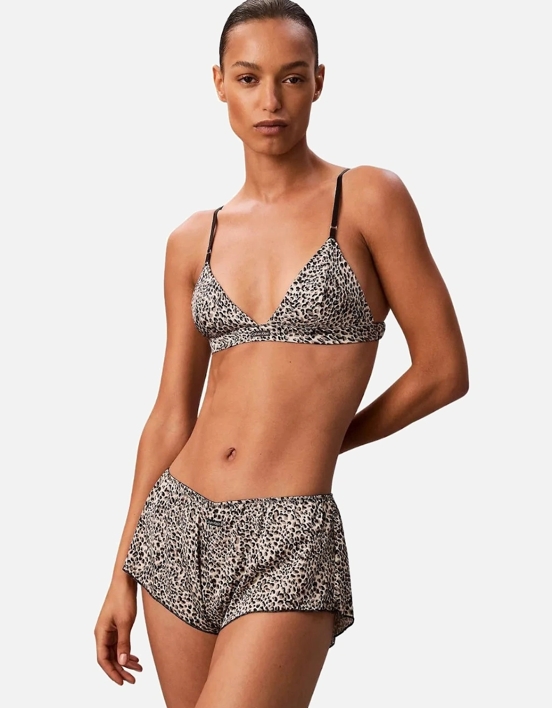 Signature Satin Boy Short, Animal Print