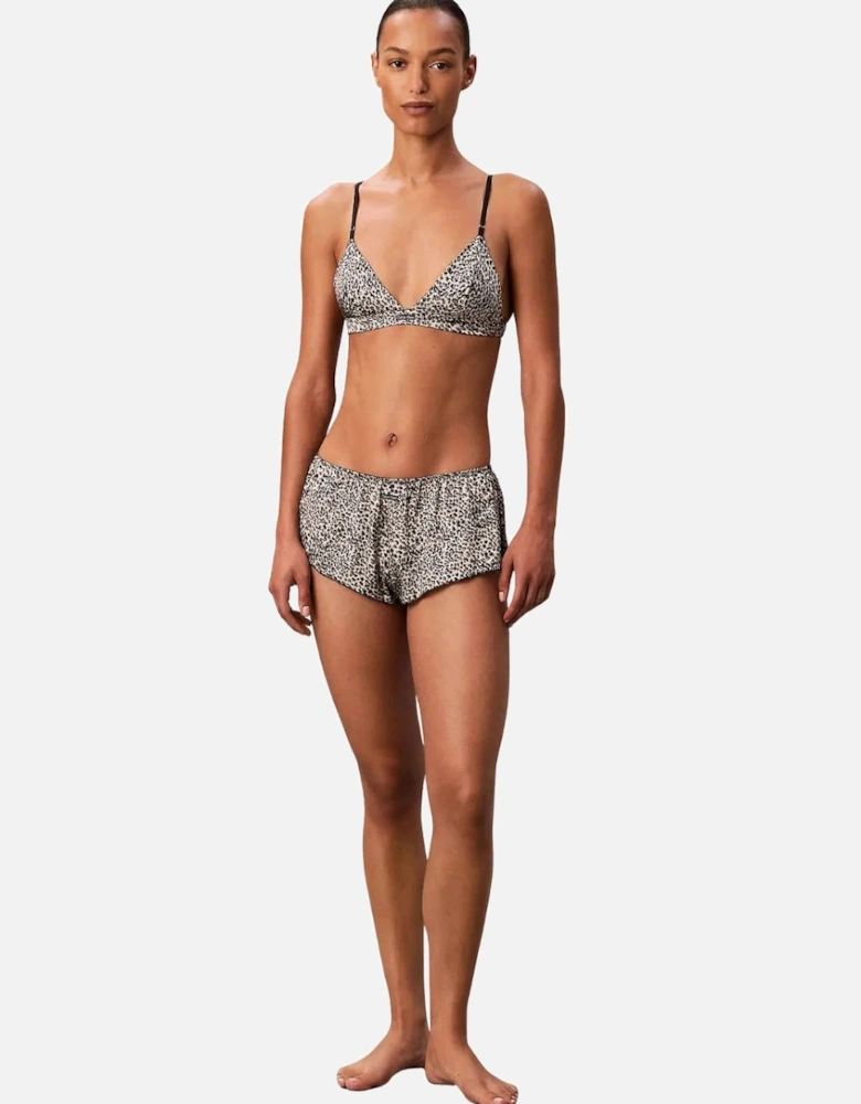 Signature Satin Boy Short, Animal Print