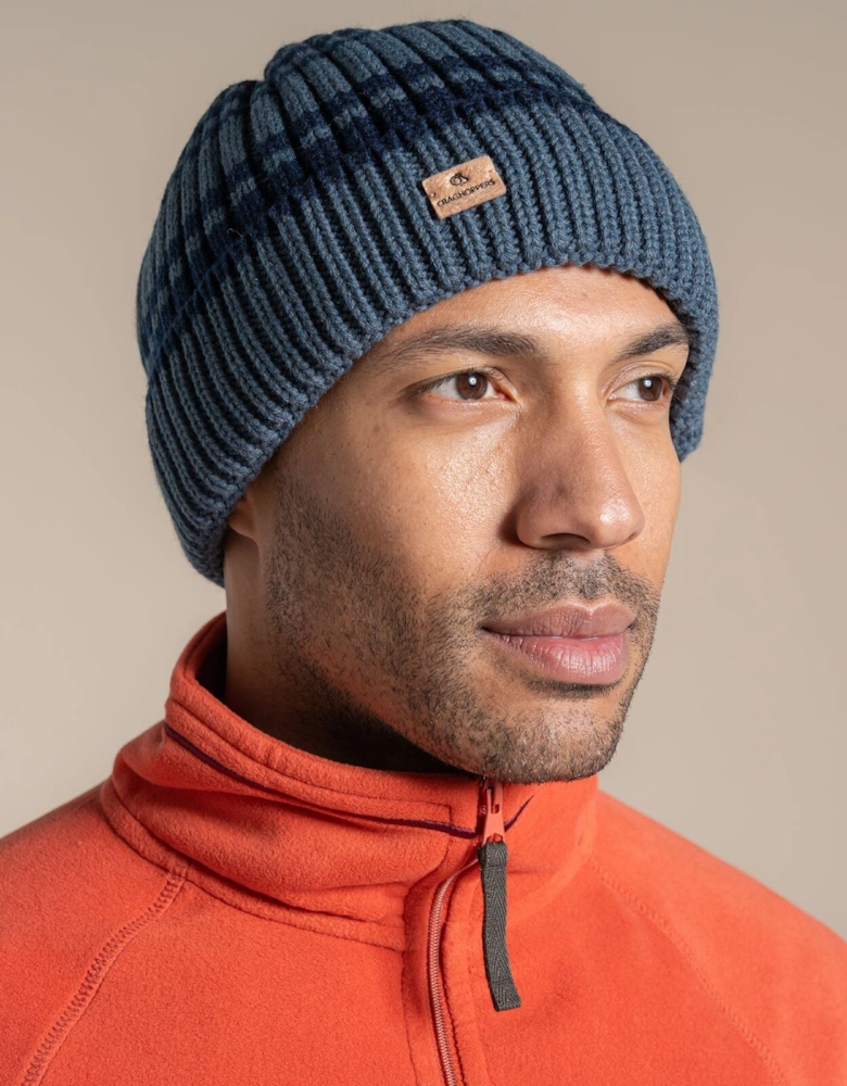 Mens Shale Rib Knit Beanie