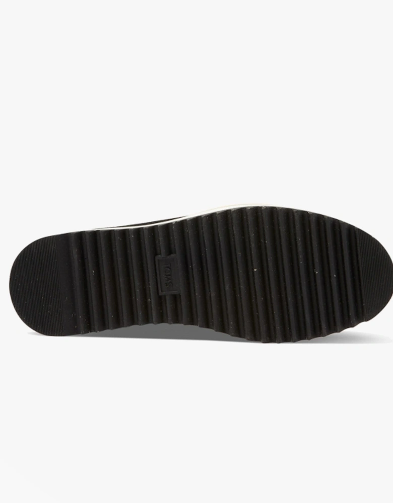 MARLO Womens Suede Sawtooth Sole Boots Black