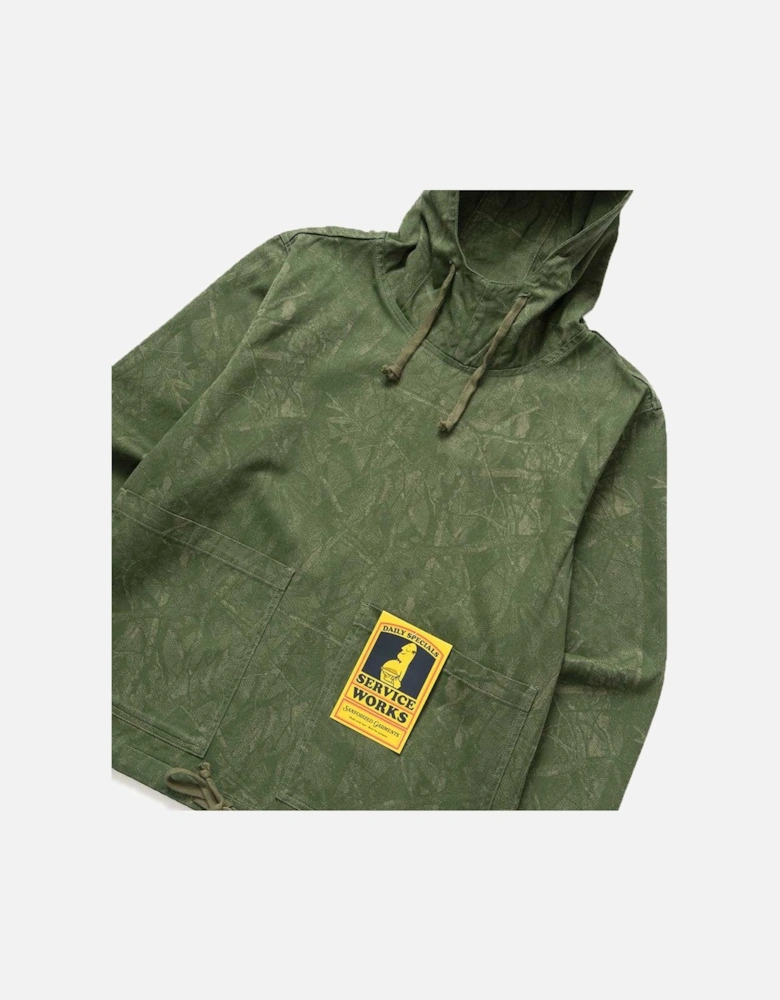 Xerox Camo Market Smock Hoodie - Olive