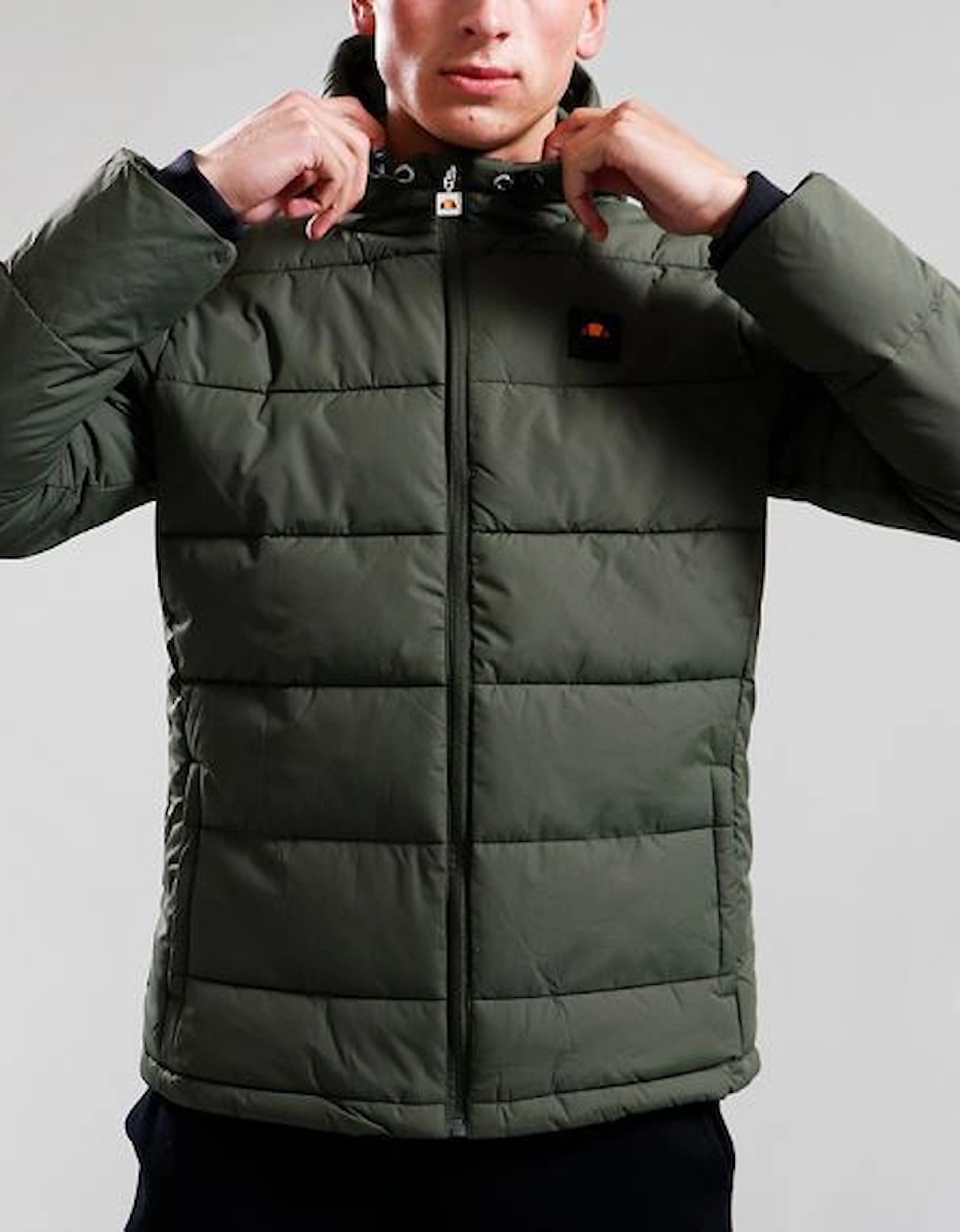 Ellesse Men's Tan Agaric Padded Hooded Jacket Khaki  42/Regular Xl