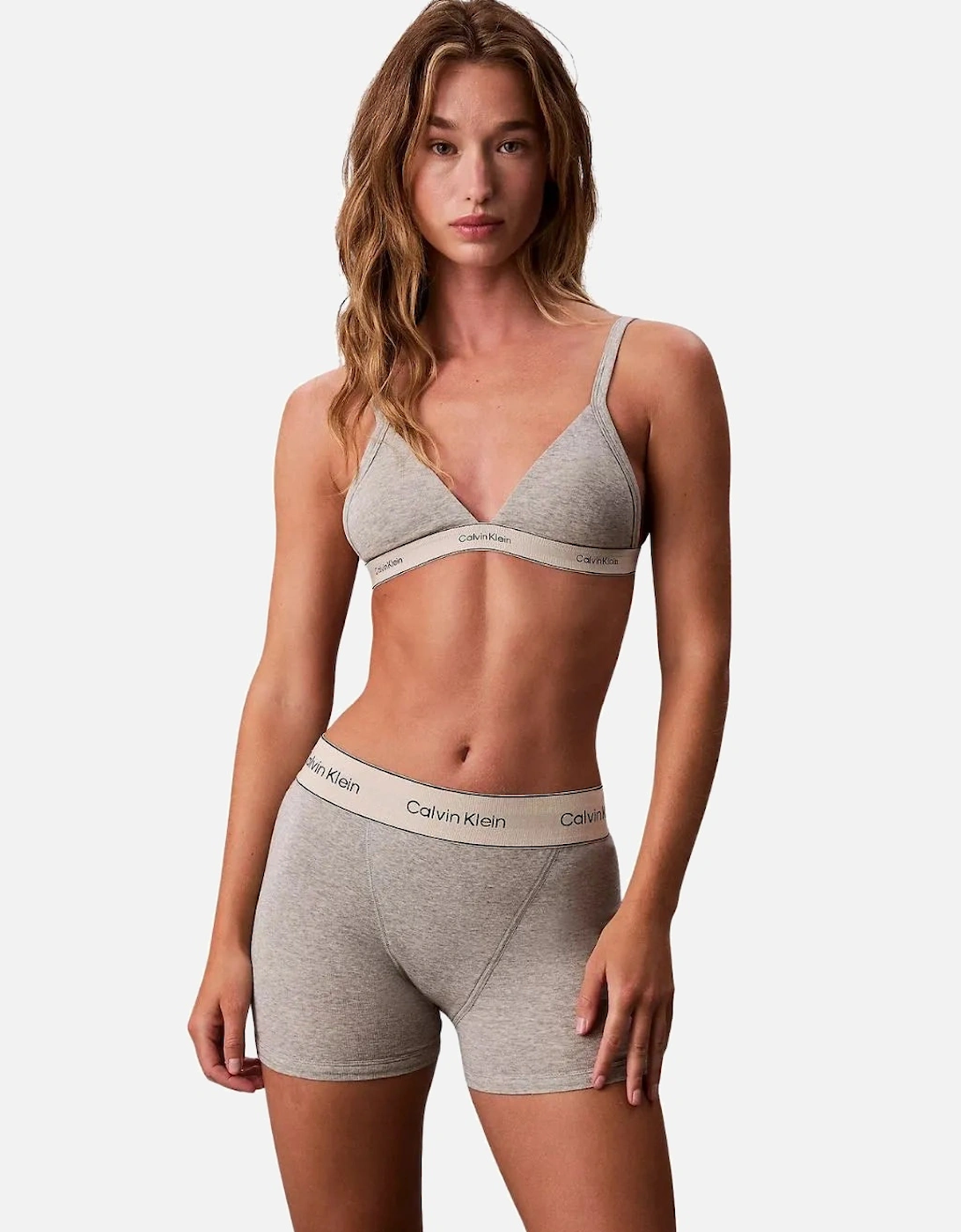 Women Heritage Cotton Boxer Brief, Grey Heather