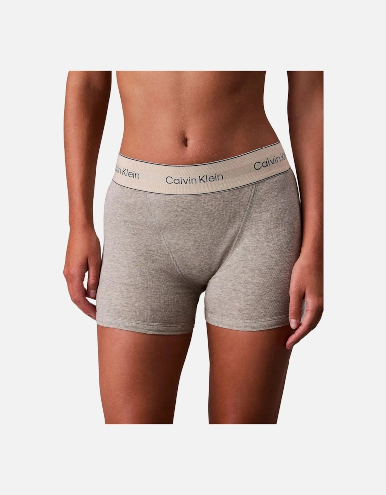 Women Heritage Cotton Boxer Brief, Grey Heather