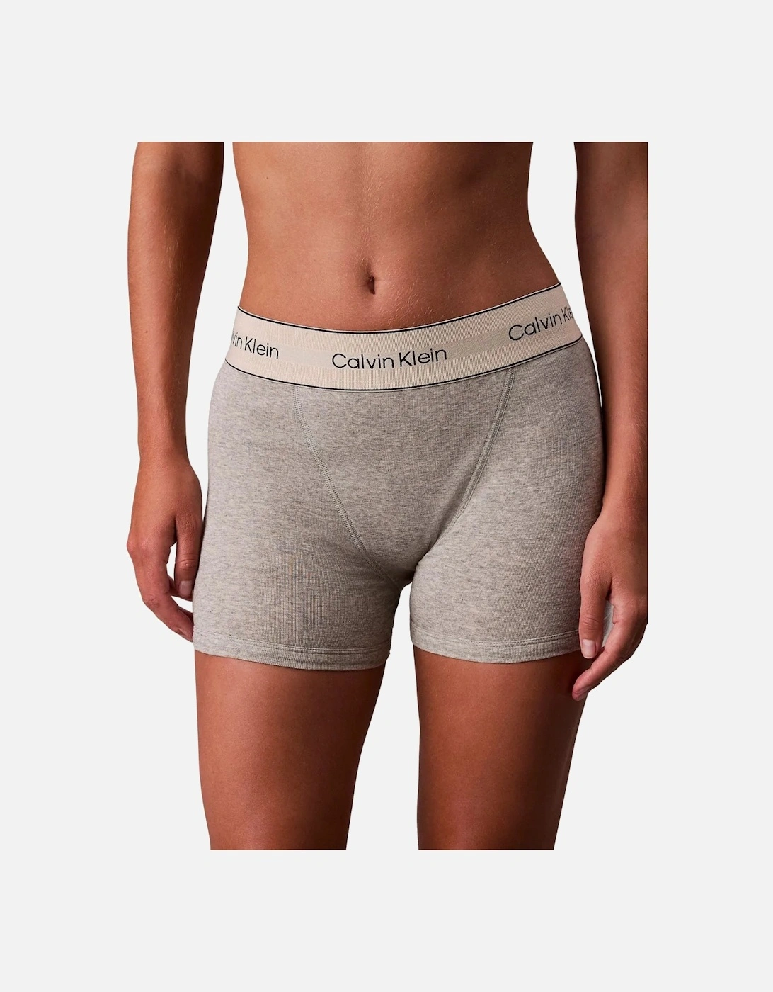 Women Heritage Cotton Boxer Brief, Grey Heather, 8 of 7