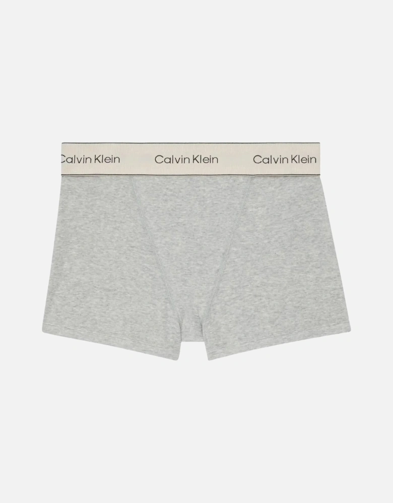 Women Heritage Cotton Boxer Brief, Grey Heather