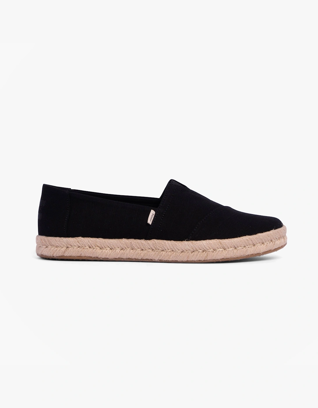 Women's TOMS ALPARGATA ROPE 2.0 Womens Espadrilles Black - Size: 3