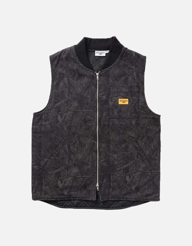 Xerox Camo Padded Work Vest - Mono Black