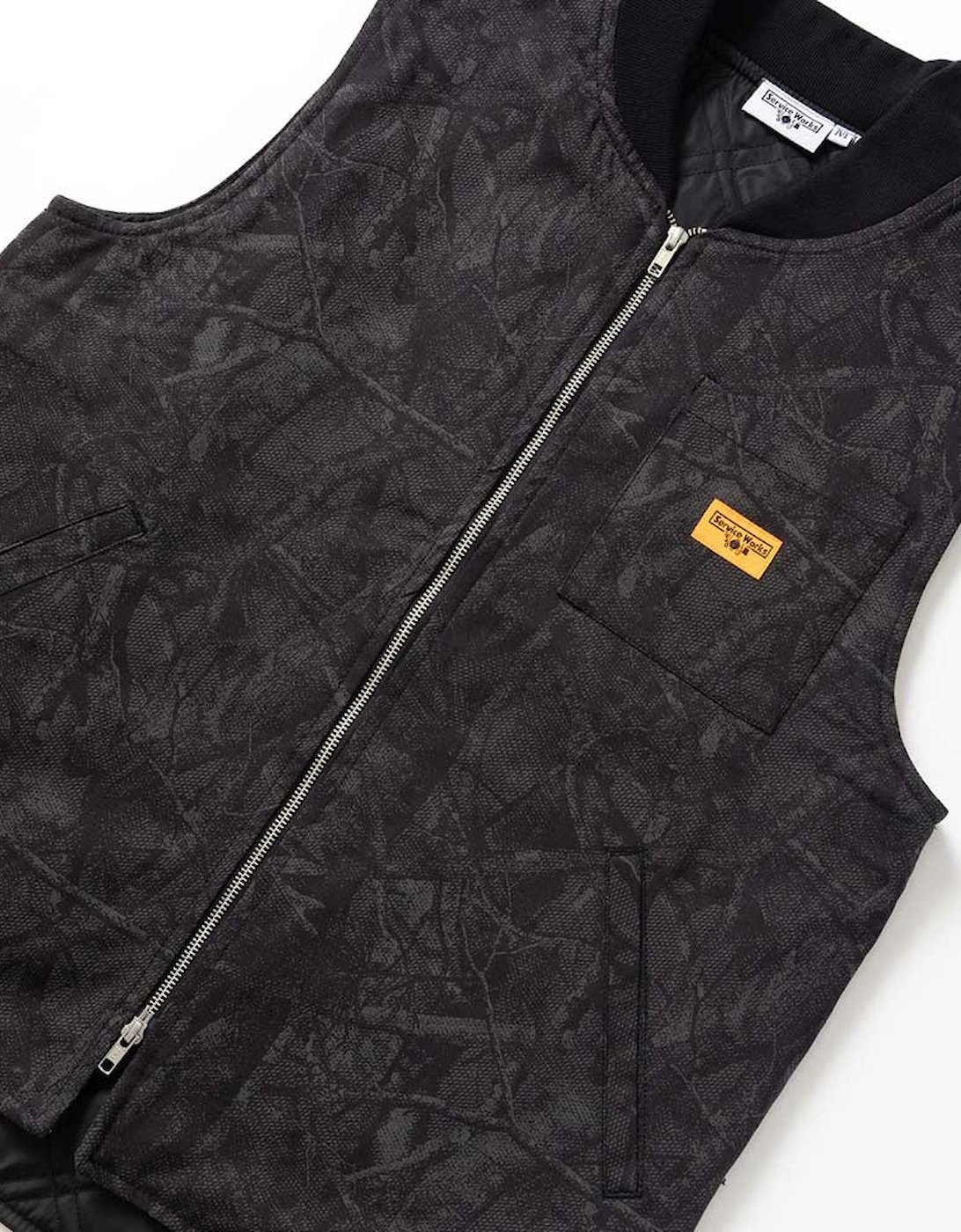 Xerox Camo Padded Work Vest - Mono Black