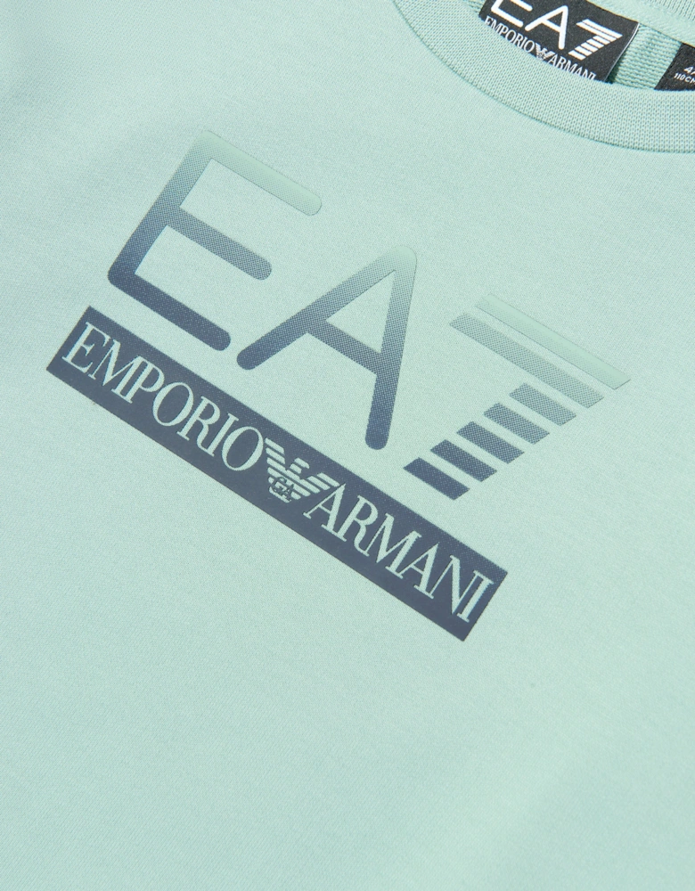 Emporio Armani Boys Train Visibility Sweatshirt in Blue
