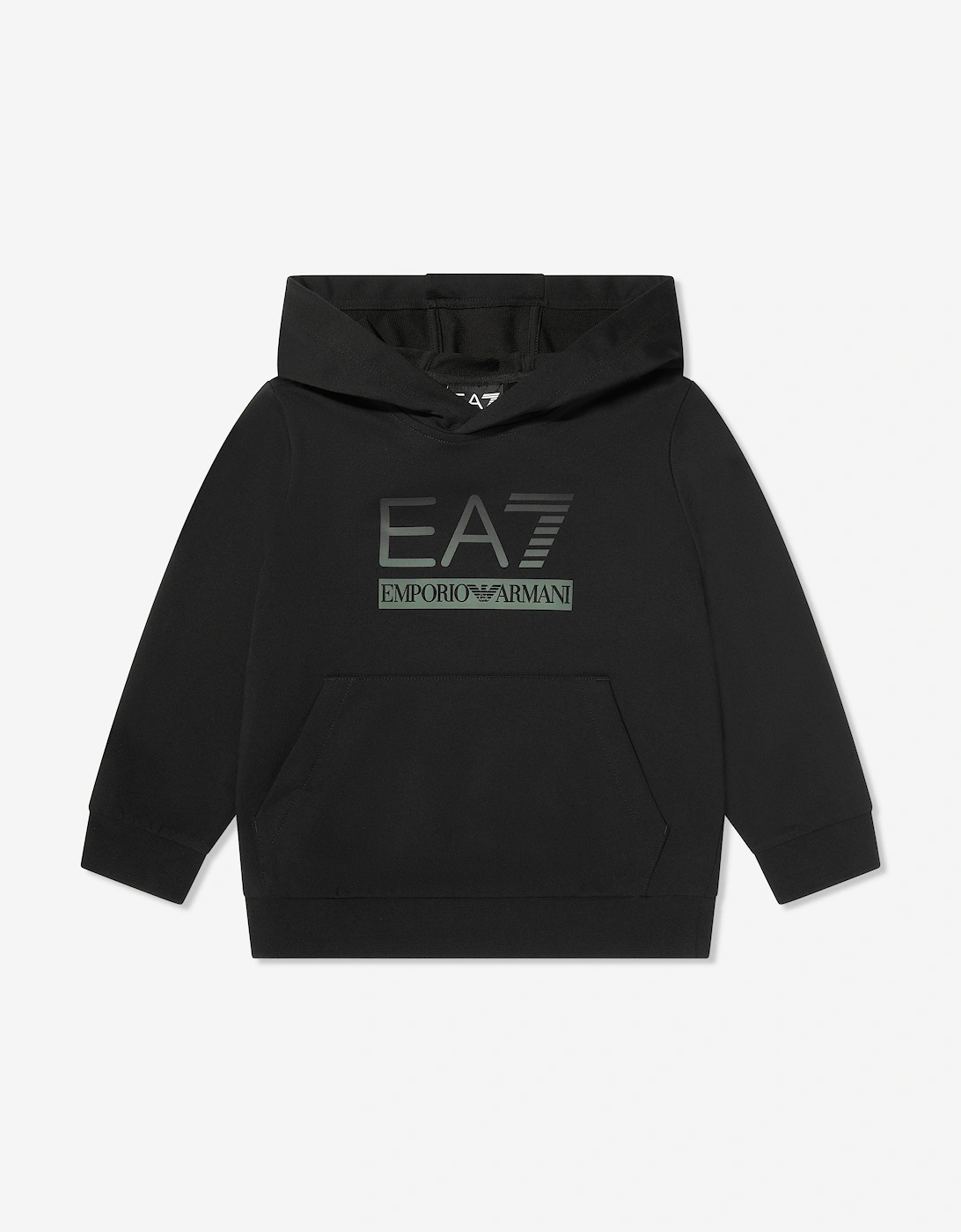 Emporio Armani Boys Train Visibility Tracksuit in Black